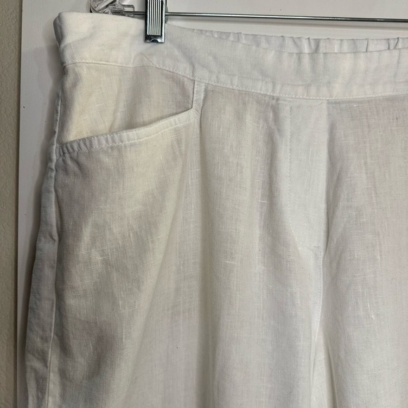 J.Jill Women’s Linen Pull-On Cropped Pants Size XL - Picture 2 of 5